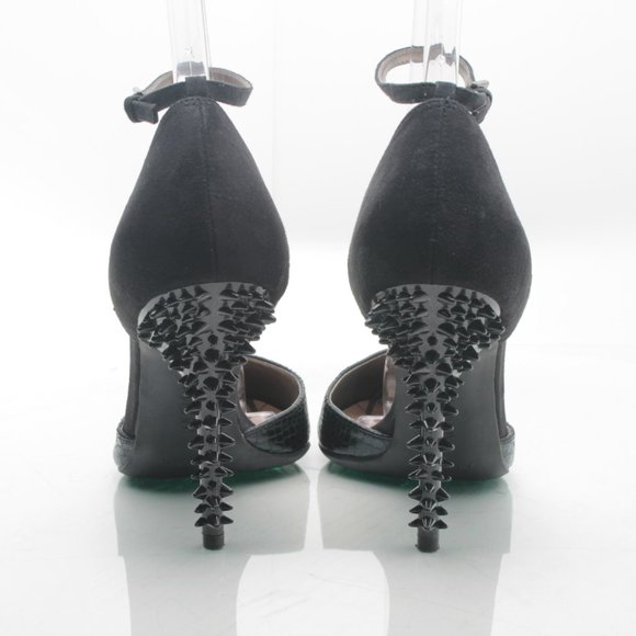 Sam & Libby D'Orsay Stiletto Heels Women 8 Faux Leather Pointed Toe - Picture 8 of 16